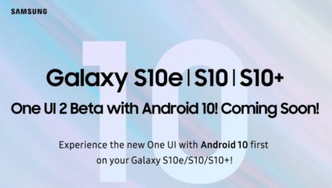 Android 10 til Samsung-telefoner nærmer sig