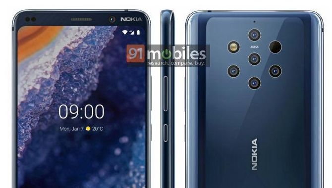 Pressebillede lækket: Sådan ser Nokia 9 ud