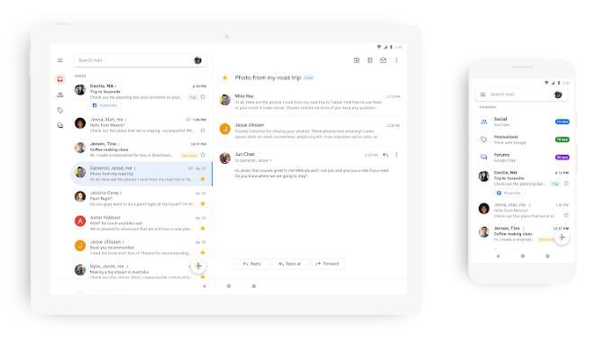 Gmail får nyt, kridhvidt design til Android og iOS