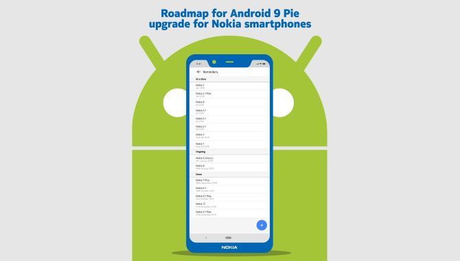Se hvornår Nokias mobiler får Android 9 Pie