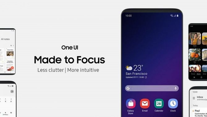 Video viser gennemgang af Samsungs nye One UI