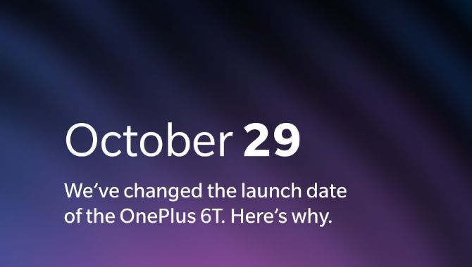 OnePlus rykker OnePlus 6T-event til den 29. oktober