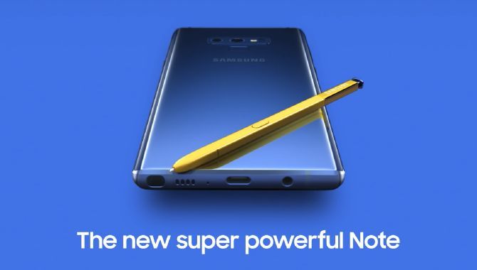 Samsung frigiver video af Note 9 inden lanceringen