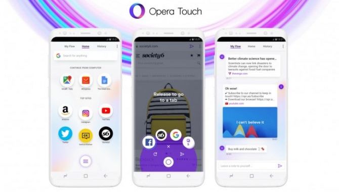 Ny browser fra Opera er designet til enhåndsbetjening