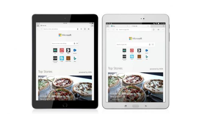 Microsofts Edge-browser er nu tabletklar