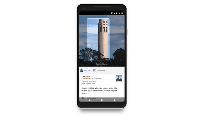 Google Lens ruller ud til Android-telefoner