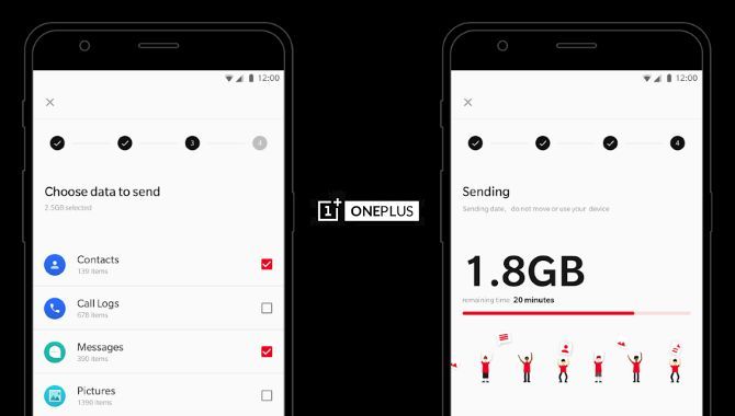 Skift til og fra OnePlus-mobiler med appen OnePlus Switch