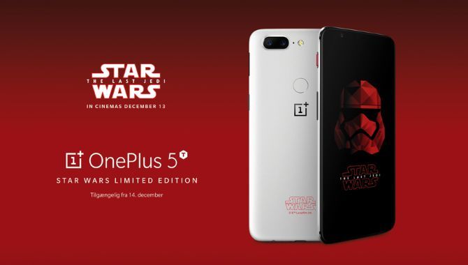OnePlus 5T Star Wars Limited Edition kommer til Danmark