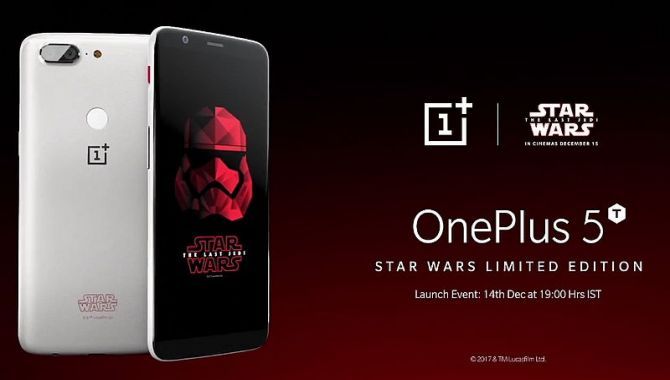 OnePlus 5T udkommer i Star Wars Limited Edition