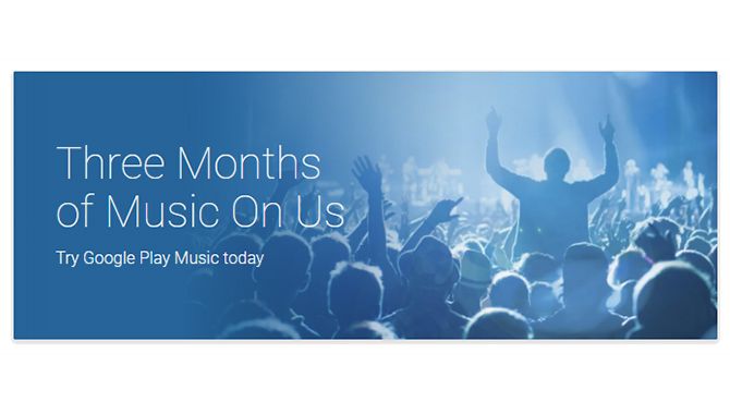 Få tre måneders fri Google Play Music [MOBILDEAL]