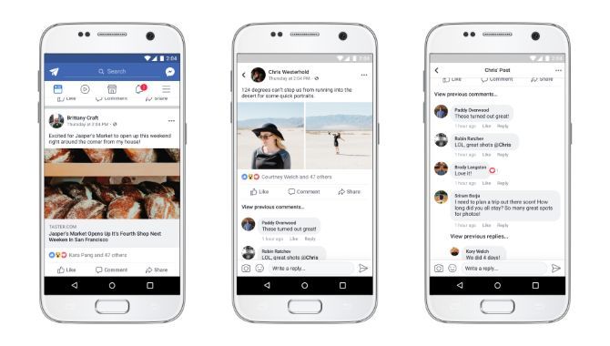 Facebooks app får helt nyt design