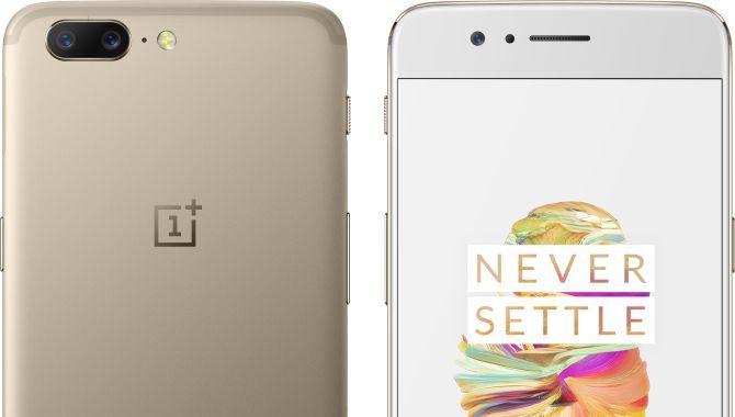 OnePlus 5 lanceret i limited edition-farven Soft Gold