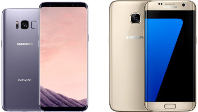 Sammenligning: Samsung Galaxy S8 S7