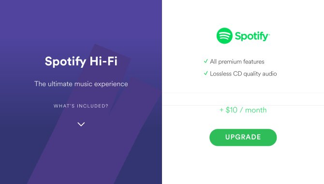 Spotify tilbyder Hi-Fi-lydkvalitet – hvis du betaler ekstra