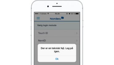 Nordeas mobilbank og netbank ramt af stort nedbrud [Opdateret]