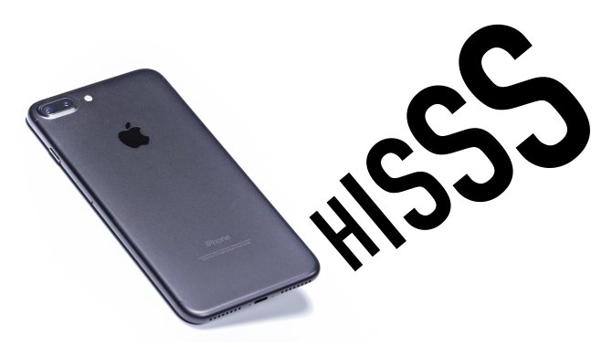 iPhone 7 laver mystisk hvislelyd under belastning