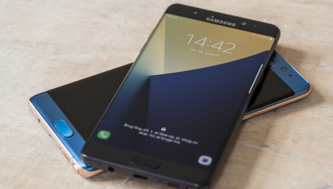 Sådan kan du kende en Samsung Note 7 uden brandfare