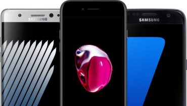 Sammenligning: iPhone 7 vs Samsung Galaxy S7 og Note 7