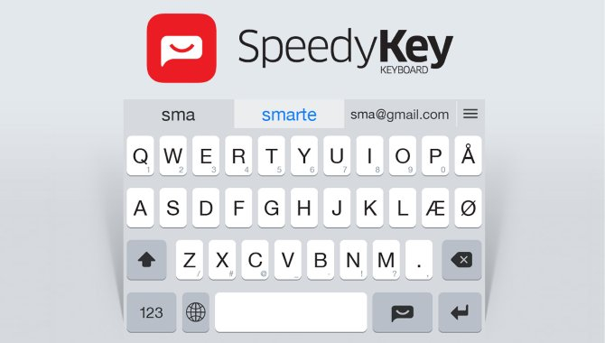 Stole på krog Settle SpeedyKey: Smart iOS-tastatur med fokus på nordiske sprog