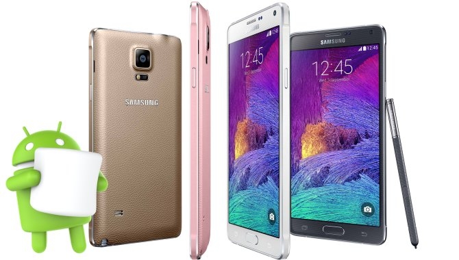 Samsung Galaxy Note 4 får nu Android 6.0 Marshmallow