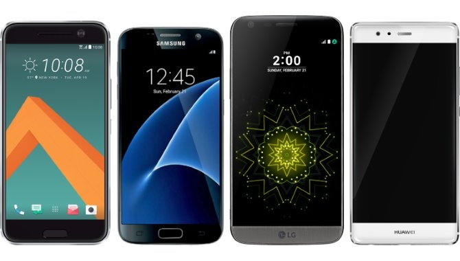 Sammenligning: HTC 10, Samsung Galaxy S7, LG G5 og Huawei P9
