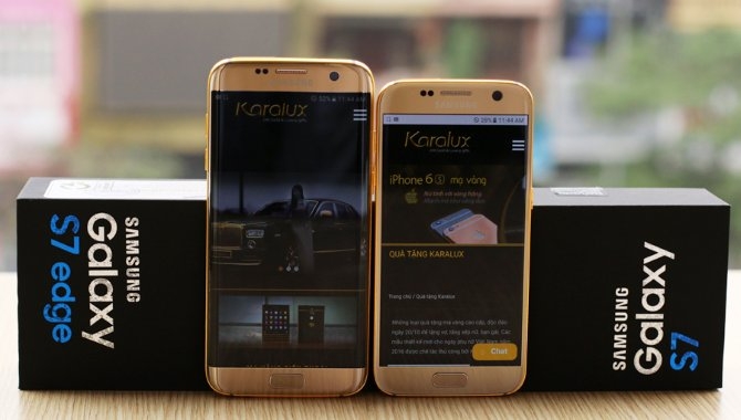 Nu kan du købe Samsung Galaxy S7 og S7 edge i 24 karat guld