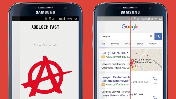 Google fjerner den første adblocker til Samsungs browser