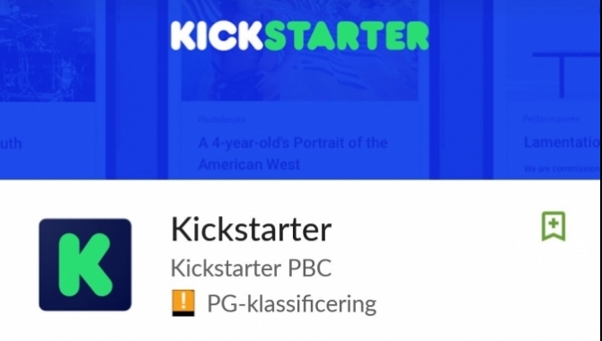 Kickstarter klar med Android-app