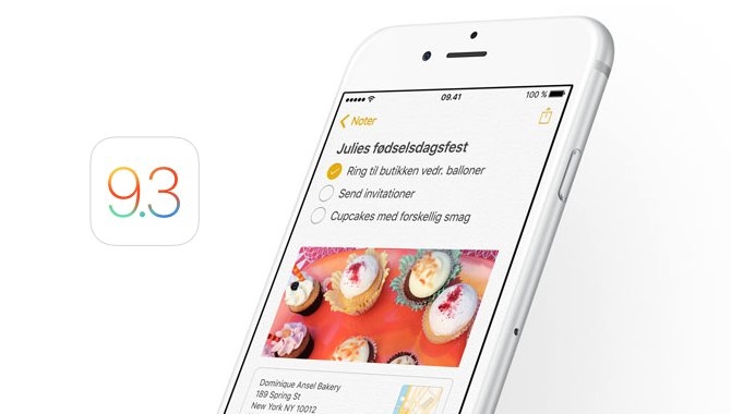 iOS 9.3 beta udgivet: Her er alle nyhederne