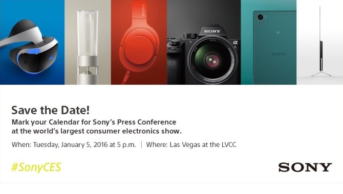 Sony inviterer til presseevent ved CES-messen 2016
