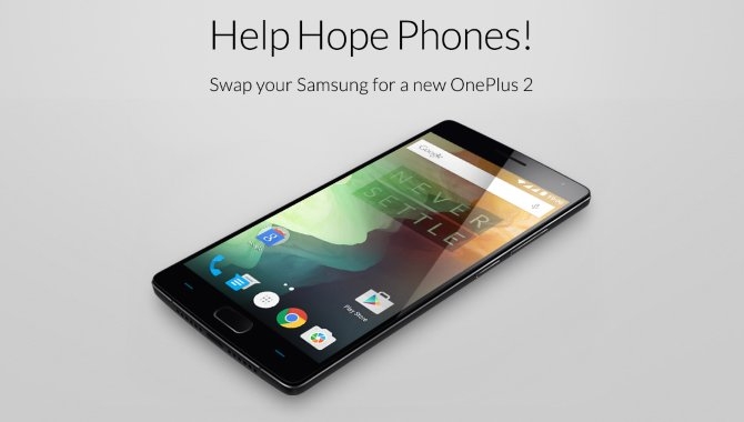 Skrot din Samsung Galaxy S6 og få en gratis OnePlus 2