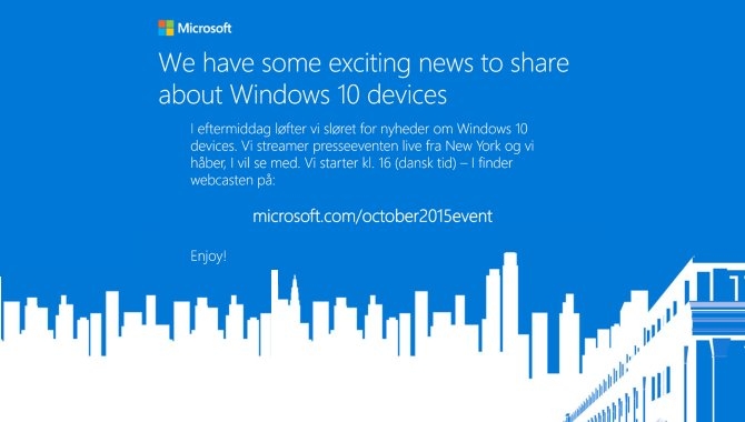 Sådan følger du med i Microsofts Windows 10-event i dag