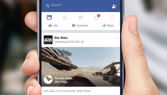 Facebook introducerer videoer i 360 graders visning