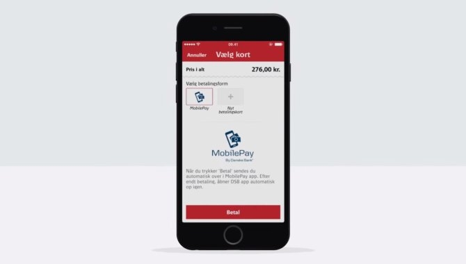 Nu kan du købe togbilletter med MobilePay i DSB’s app