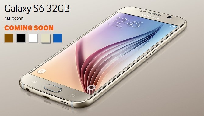 Samsung Galaxy S6 kommer i en ny farve