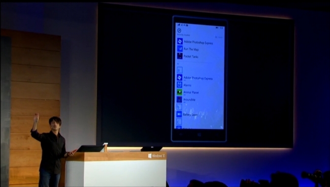 Windows 10 på mobilen