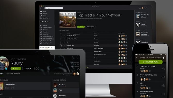 Spotify giver dig vennernes musik