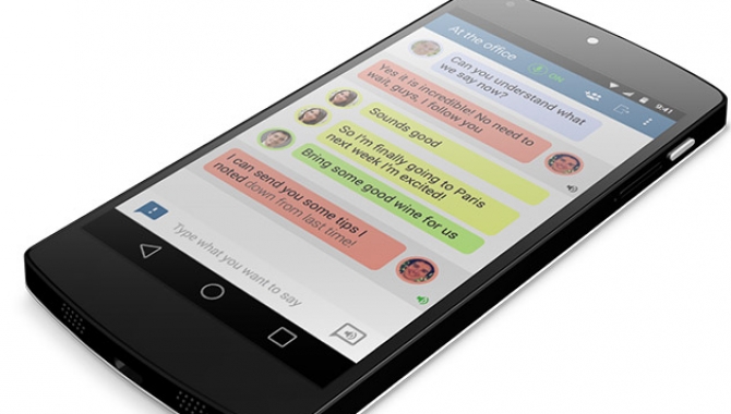 Android app oversætter tale til tekst for hørehæmmede