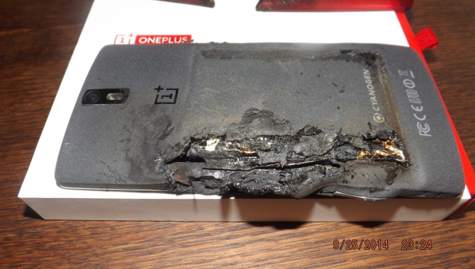 Eksplosivt batteri i OnePlus One