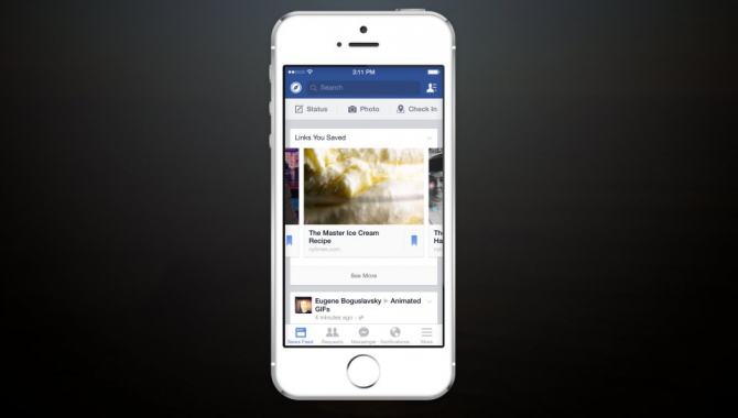Nu kan du snart gemme nyheder med Facebook
