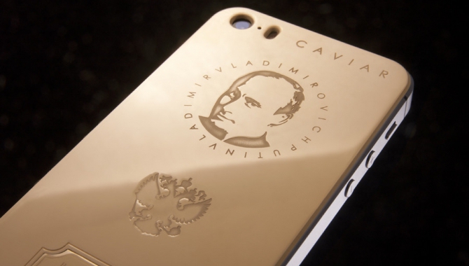 Putin i guld til iPhone