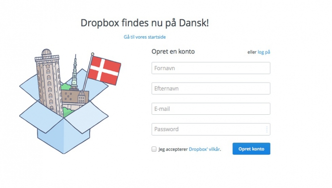 Dropbox har nu endeligt lært dansk