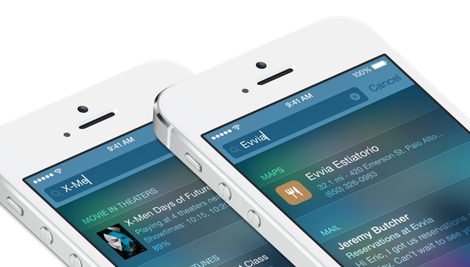 Med iOS 8 bliver Spotlight-søgefunktionen langt bedre