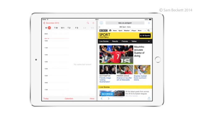 Apple arbejder på split-screen multitasking til iOS 8