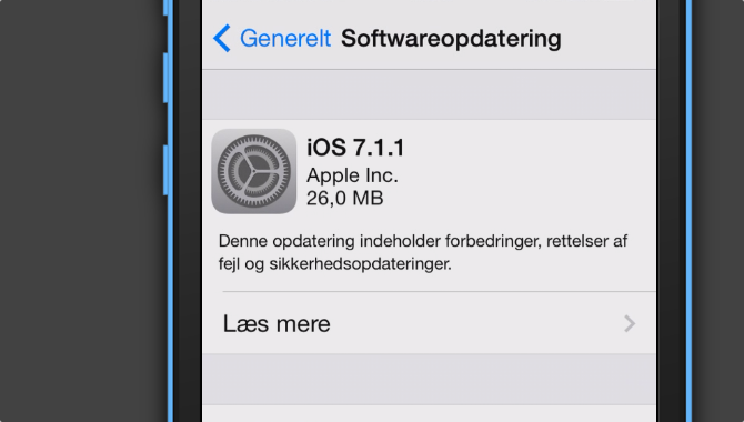 Apple klar med iOS 7.1.1