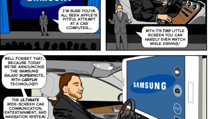 Humor: Her er Samsungs svar på Apples CarPlay