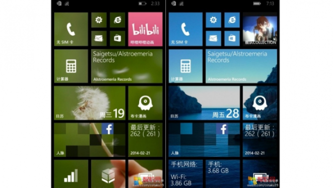 Lækket: Windows Phone 8.1 bringer nyt look til Start-siden