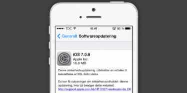 Apple udsender fejlrettelser med iOS 7.0.6