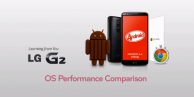 LG viser hastighedsforøgelser med KitKat kontra JellyBean i video