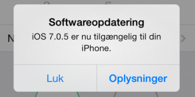 Apple udsender fejlrettelser med iOS 7.0.5, men ikke til alle